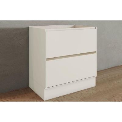 Balcão Cozinha Fineze 2 Gavetas MDF 80CM Areia Móveis Henn