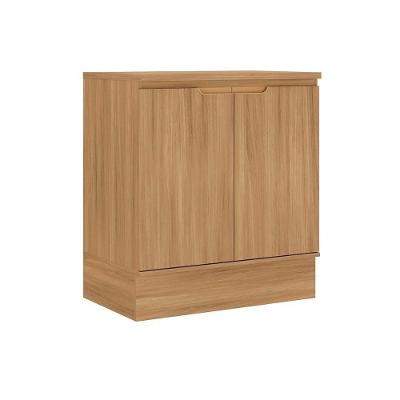 Balcão de Cozinha Alma 2 Portas MDF 80CM Amadeirado Móveis Carraro