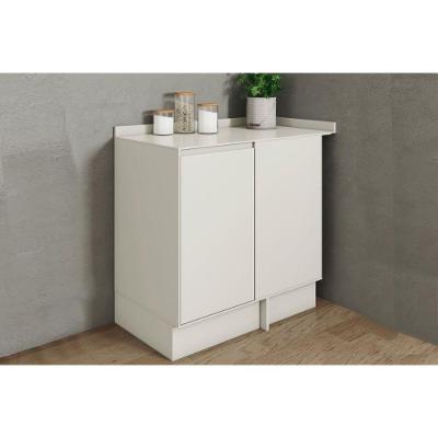 Balcão de Cozinha Fineze 1 Porta Canto Reto MDF 51CM Areia Móveis Henn