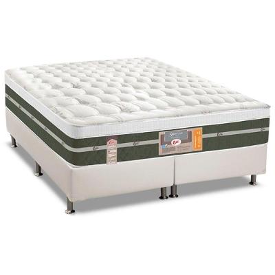 Cama Box King Silver Star Molas Bonnel Euro Pillow Branco Castor