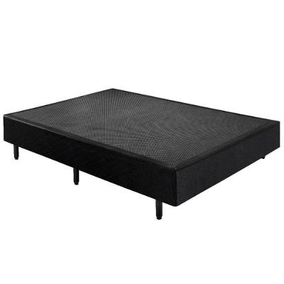 Cama Box Casal Universal Madeira Tecido Antiderrapante Preta Plumatex
