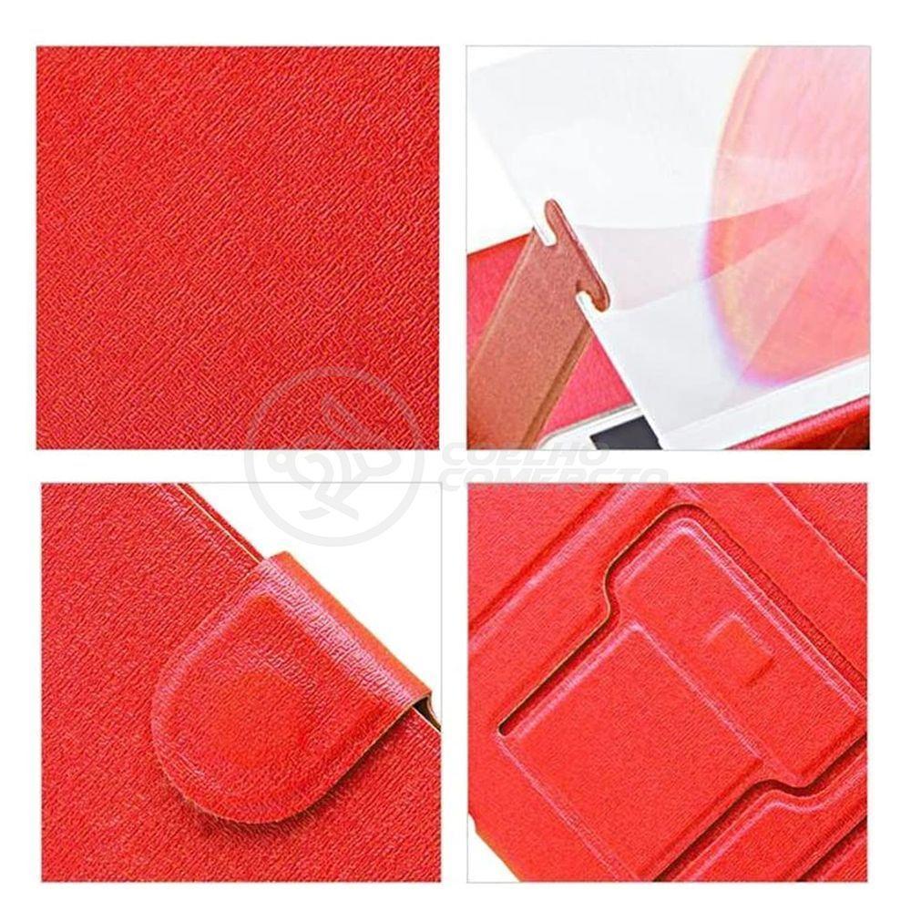 Lupa Ampliadora Tela De Celular Portátil Dobrável Vermelho - 1