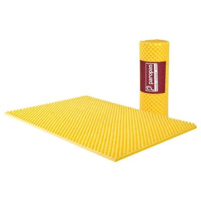 Colchão Pillow Top Casal Espuma D20 Caixa de Ovo Anti Escaras 126x186x5cm Amarelo