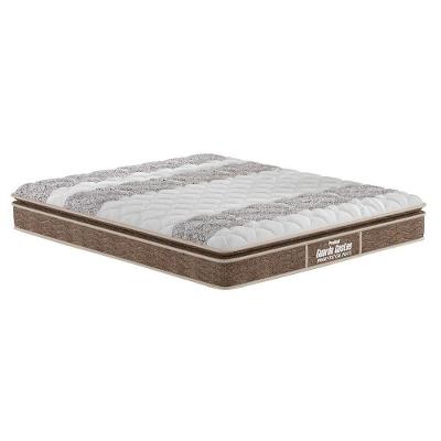 Colchão Casal Espuma Ortopédico D33 Pillow Top 138x188x28CM Marrom Probel
