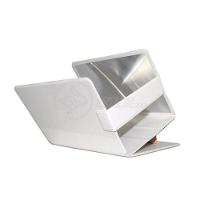 Lupa Ampliadora Tela De Celular Portátil Dobrável Branca - 1