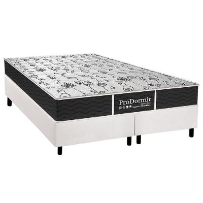 Cama Box Queen Sleep Pillow Top Molas Bonnel Branco Probel