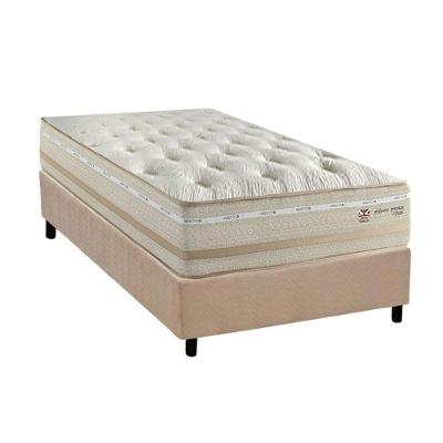 Cama Box Solteiro C1626 Euro Pillow Molas Bonnel Suede Bege Herval