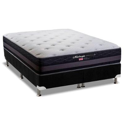 Cama Box com Colchão Queen Málaga Molas Bonnel Euro Pillow Herval