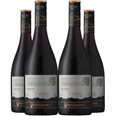 Vinho Tinto Ventisquero Reserva Pinot Noir 750ml Kit 4 Garrafas