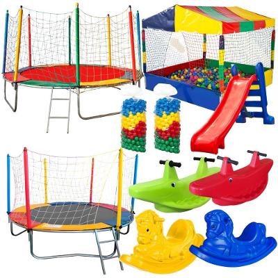 Pula Piscina de Bolinhas Escorregador e Gangorras 3,05M Rotoplay Brinquedos
