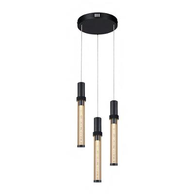 Lustre Pendente Nyla PT-9143 LED Bivolt 3000K Preto Astraled