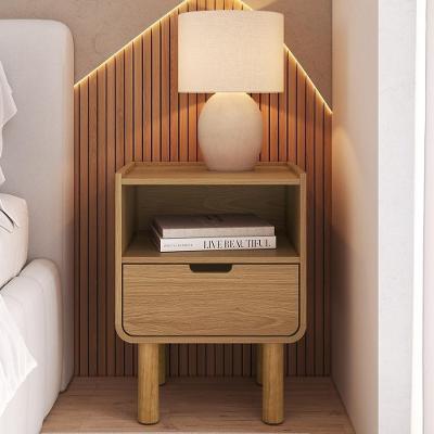 Mesa de Cabeceira Luara Hanover A10 1 Gaveta MDF Amadeirado Mpozenato