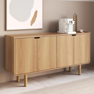Buffet Aparador Luara Hanover A10 4 Portas MDF Pé Madeira Amadeirado Mpozenato