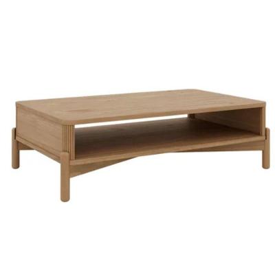 Mesa de Centro Nest Retangular MDF Madeira Maciça 102CM Tauari