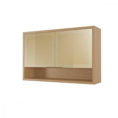 Armário Aéreo Condessa 120CM 2 Portas MDF Giratória Nesher Móveis