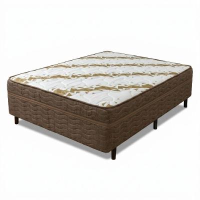 Cama Box Conjugada Casal Sleep Prime Euro Pillow D28 Marrom Probel