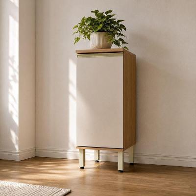 Balcão de Cozinha Cora 1 Porta MDF 40CM Freijo Mocca Luciane Móveis