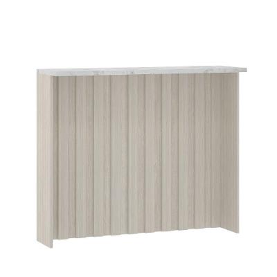 Bancada Ilha Linea 1 Porta 1 Prateleira MDP 120cm Amadeirado