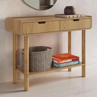 Aparador Luara Hanover A10 2 Gavetas MDF 100CM Amadeirado Mpozenato