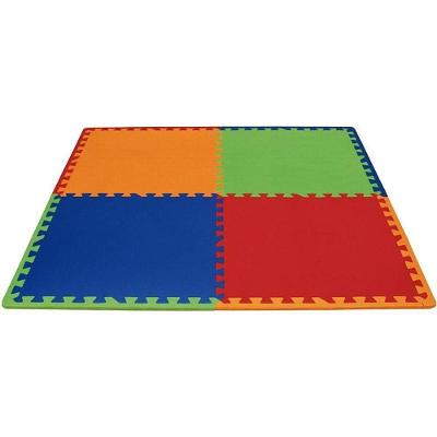 Tatame Play Mat Color 52x52cm 8mm 4 Peças de EVA Evamax