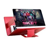 Lupa Ampliadora Tela De Celular Portátil Dobrável Vermelho - 5