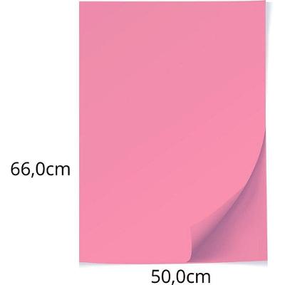 Papel Cartolina Scrity Rosa Escolar 50x66cm 140g 100 Unidades