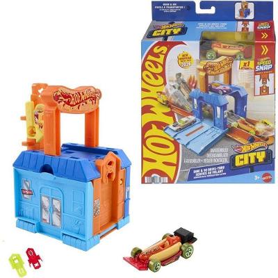 Pista de Corrida Hot Wheels City Surpresa com Rampas e Obstáculos Mattel