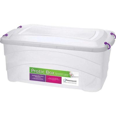 Caixa Organizadora Pratic Box 50L Multiuso Plástico Empilhável Paramount Plásticos