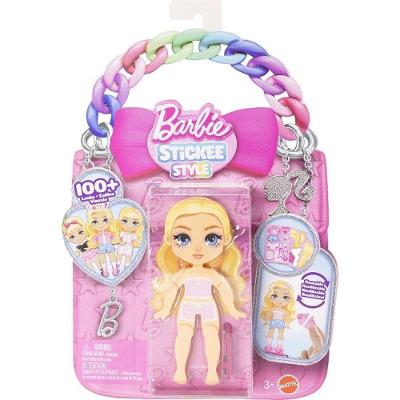 Boneca Barbie Stickee Style Vinil com Adesivos Reutilizáveis Mattel