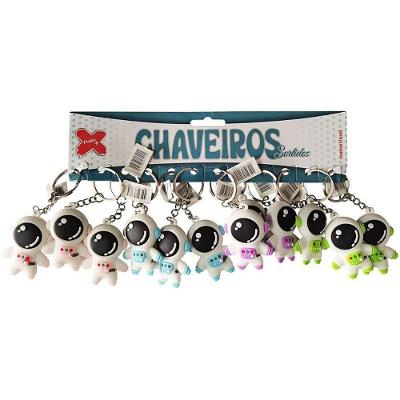 Chaveiro Astronauta Plastico 5,5cm 12 Unidades Make+