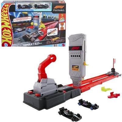 Pista Hot Wheels Racing F1 Desafio de Arrancada 3 Carros em Metal 1:64 Mattel
