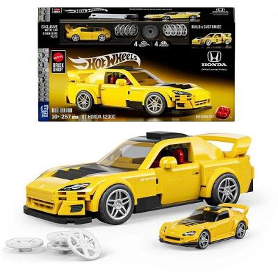 Conjunto de Construção Hot Wheels Brick Shop 07 Honda S2000 1:32 Mattel