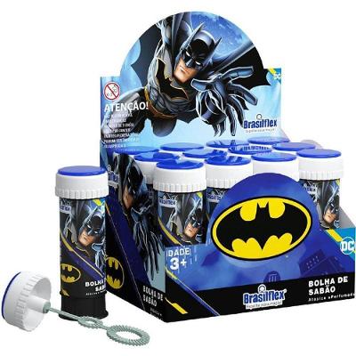 Bolha de Sabão Batman Clássico 60ML com Jogo Labirinto Amarelo Brasilflex