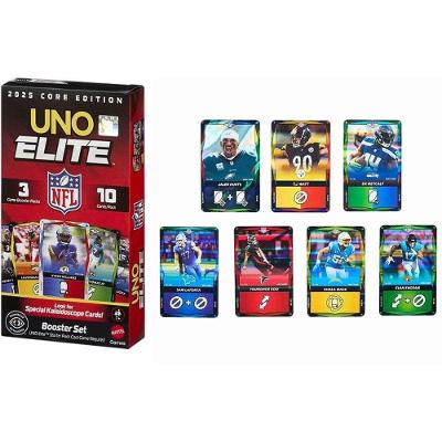 Jogo de Cartas UNO Elite NFL Booster Set 30 Cartas de Ação Mattel
