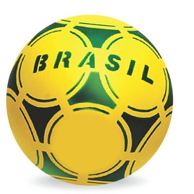 Kit Bola de Vinil Brasil N.8 com 12 Unidades e 2 Redes Copa & Cia