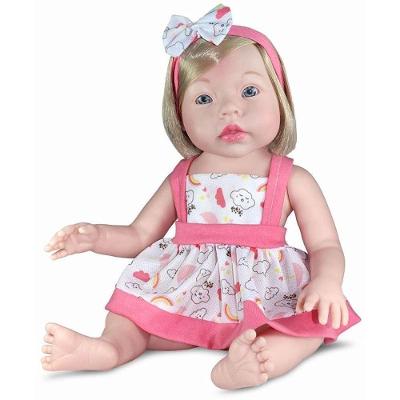 Boneca Realist Small Loira 37,5cm Vinil Branco Sid Nyl