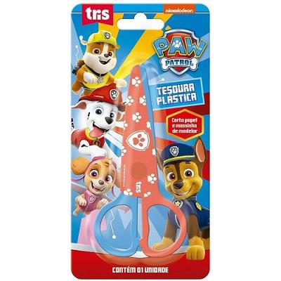 Tesoura Escolar Summit Patrulha Canina Decorada 12cm 12 Unidades Azul
