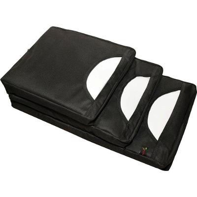 Porta Sacola para Balcão 3 Bolsos em Nylon com Zíper Preto Reflex
