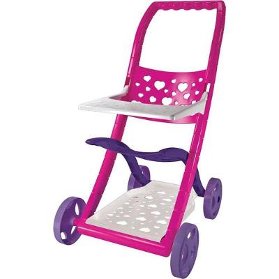 Carrinho de Boneca Caroninha Design Encantador Rosa GGB Plast