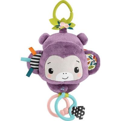 Brinquedo de Pelúcia Musical Macaquinho com Sons e Texturas Mattel