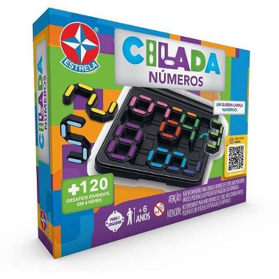 Jogo de Raciocínio Cilada Números 120 Desafios 4 Níveis Estrela