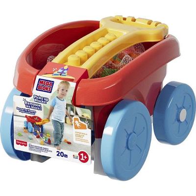 Brinquedo de Montar Mega Bloks Vagão para Recolher Blocos Mattel