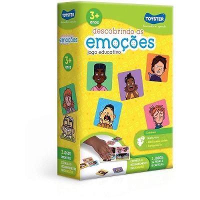 Jogo Didático Descobrindo as Emoções 3 em 1 Toyster Brinquedos