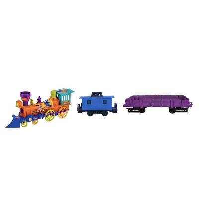 Brinquedo Locomotiva com 2 Vagões Rodas Livres e Adesivos Gulliver