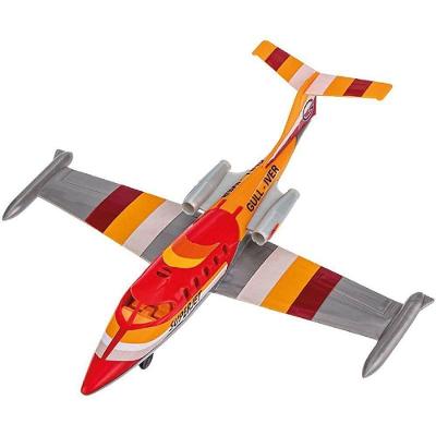 Brinquedo Avião a Jato com Rodinhas e Adesivos Gulliver