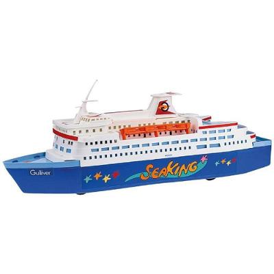 Brinquedo Transatlântico Navio Flutua na Água com Adesivos Gulliver