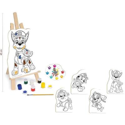 Kit de Pintura Patrulha Canina com Cavalete e Telas Nig Brinquedos
