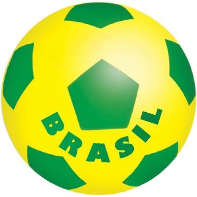 Kit Bola de Vinil Brasil Pentágono N.8 Verde com 12 Unidades