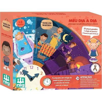 Quebra-cabeça Madeira Meu Dia a Dia Inclusivo TEA e TDAH Nig Brinquedos