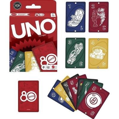 Jogo de Cartas UNO 80th Ruby Red Edição Comemorativa Vermelho Mattel